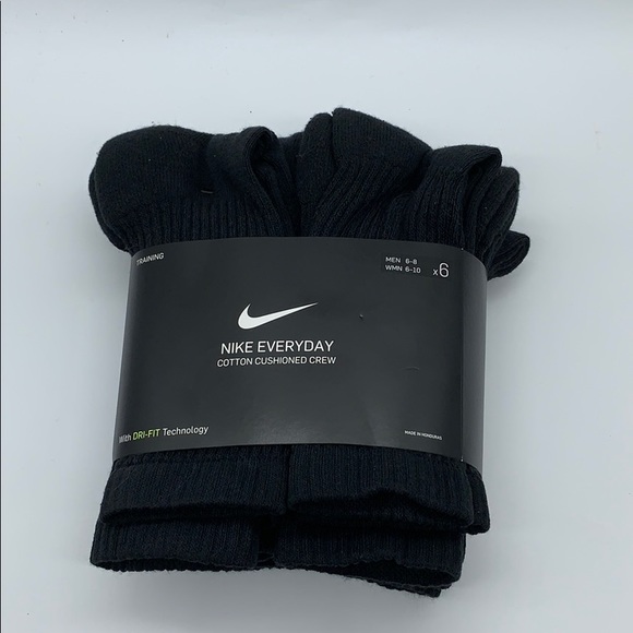 NIKE 6 pairs pack EVERYDAY COTTON CUSHIONED CREW - Picture 3 of 16